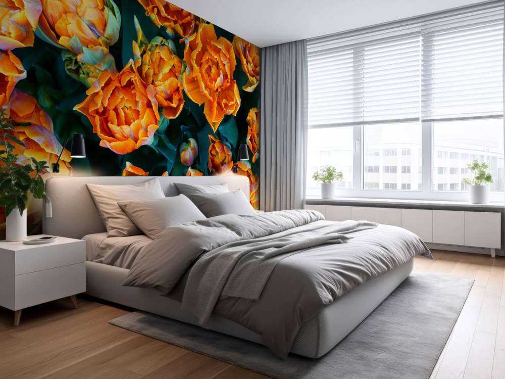 Close-up oranje tulpen