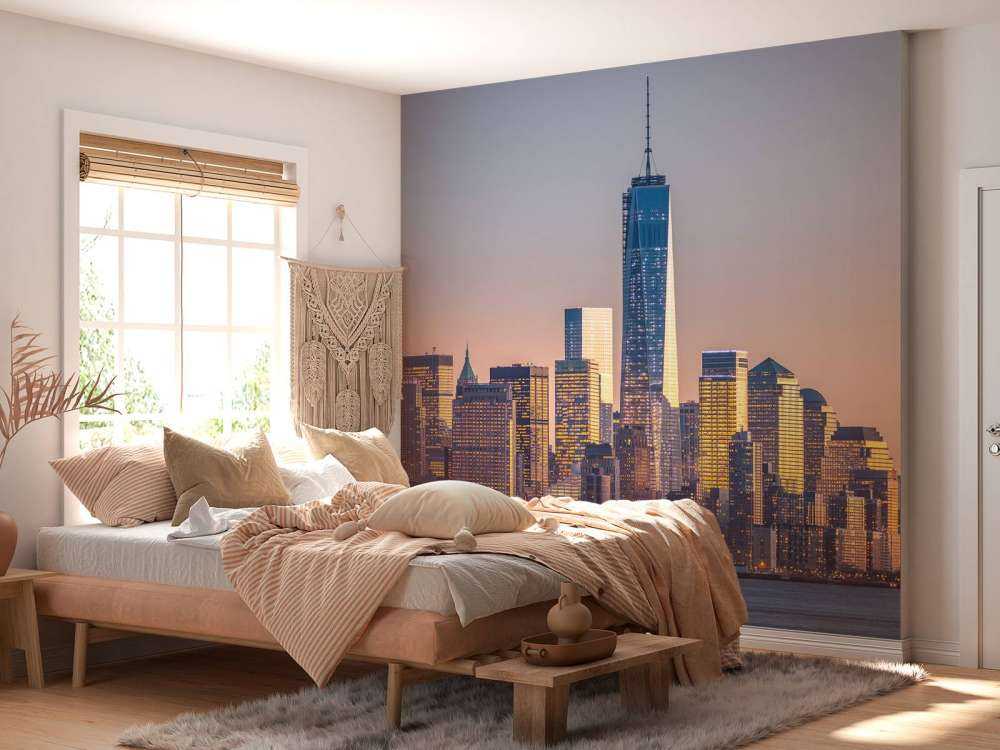 Zonsondergang bij New York