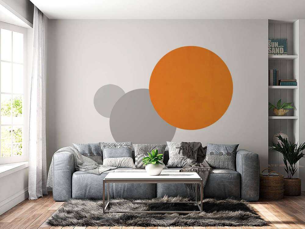 Fel oranje beton