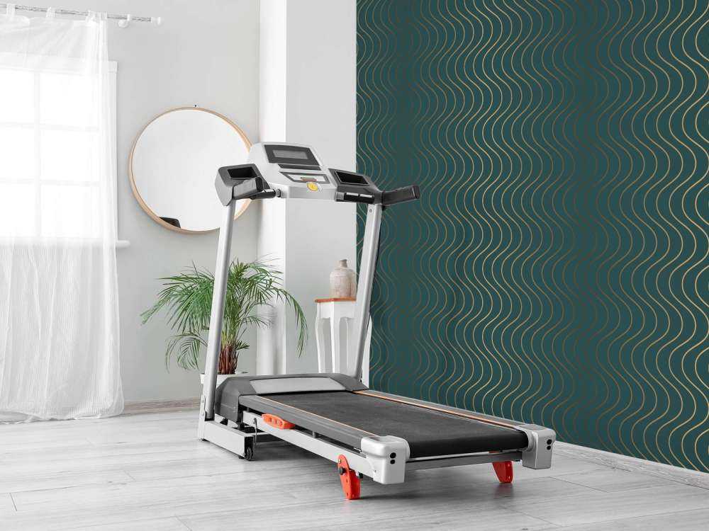 Golvend teal patroon