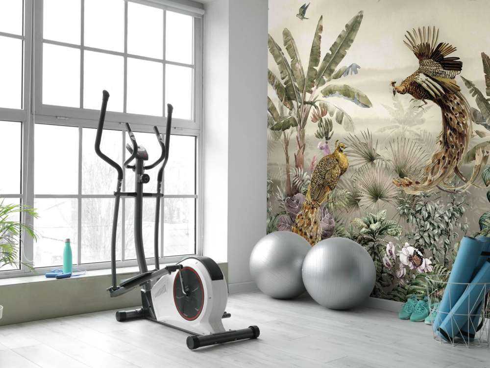 Jungle met vogels