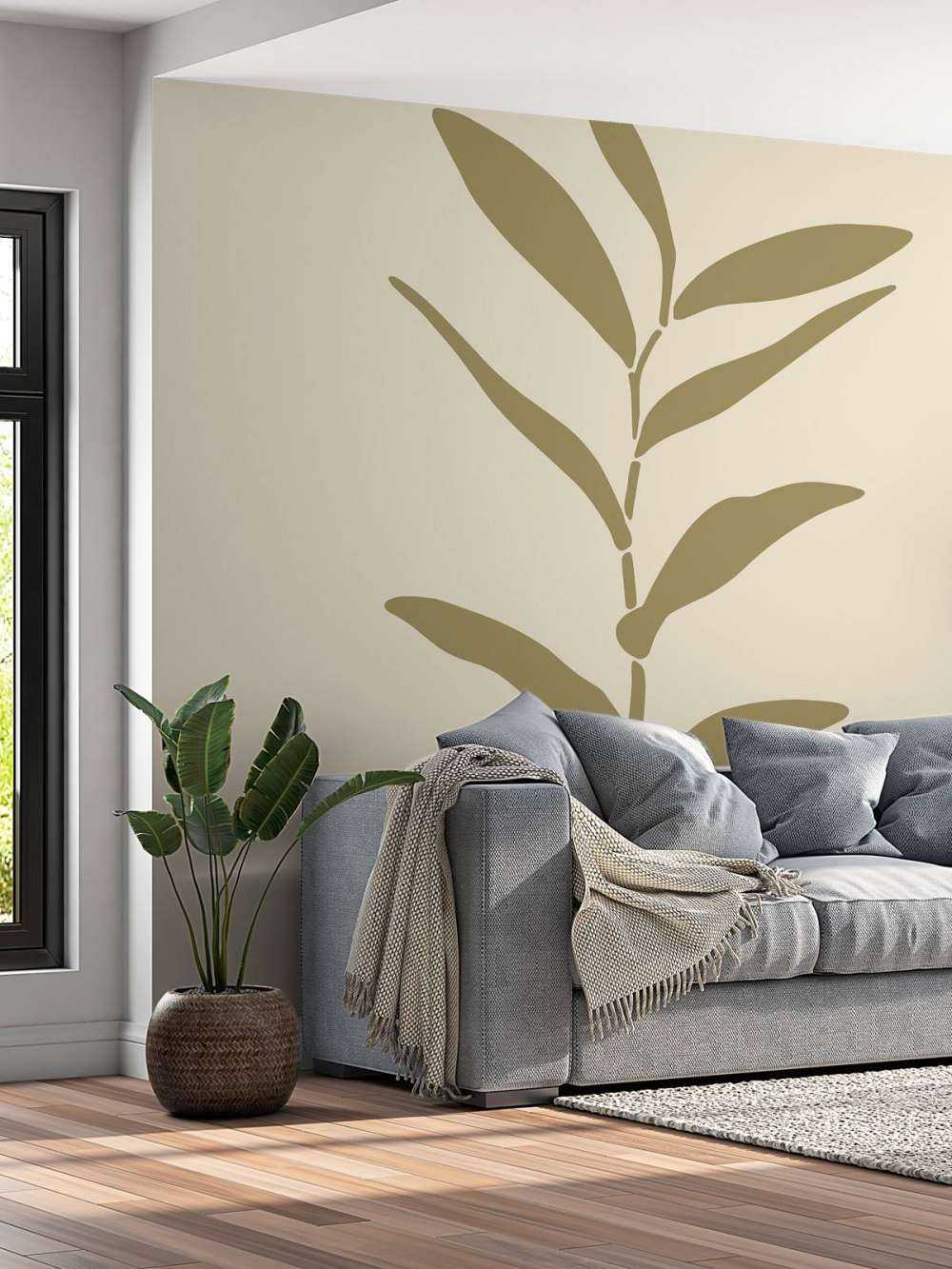 Bruine plant op een licht achtergrond