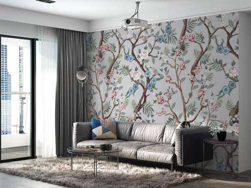 Bloemen patroon, pastel
