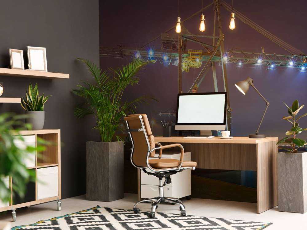 Nachtzicht op Verlichte Haven van Antwerpen