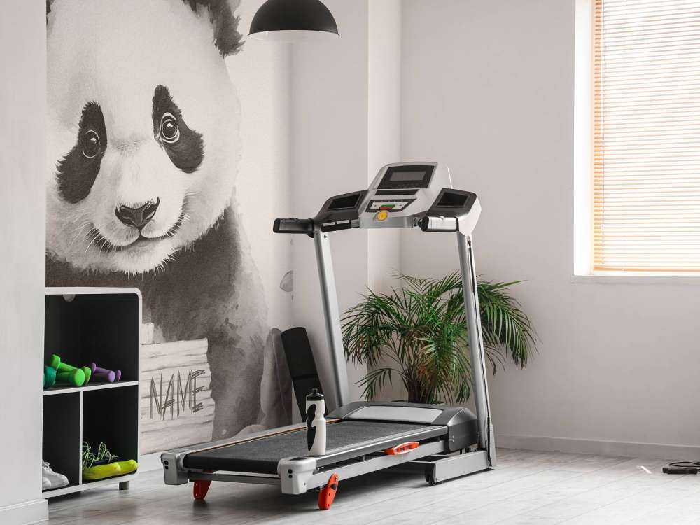 Baby panda in de jungle beige