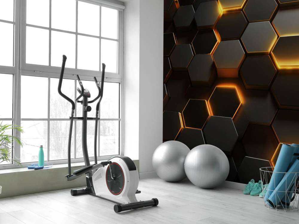 Gloeiend Gouden Hexagons