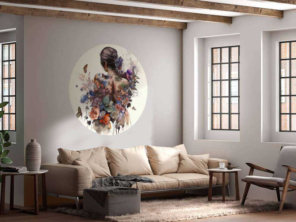 Watercolor Butterfly Woman Body #2