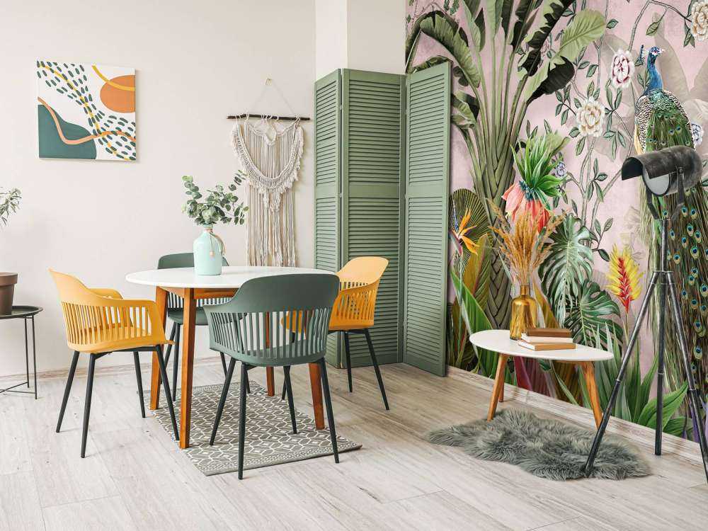 Pauw in Tropische Schoonheid