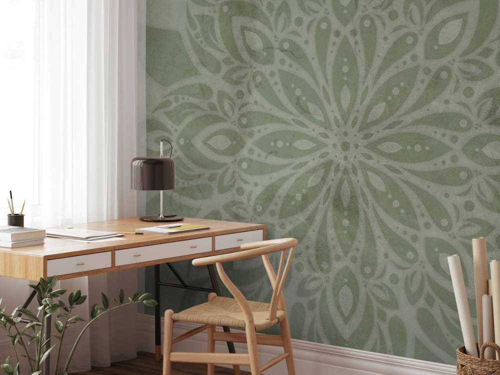 Groene Vintage Mandala