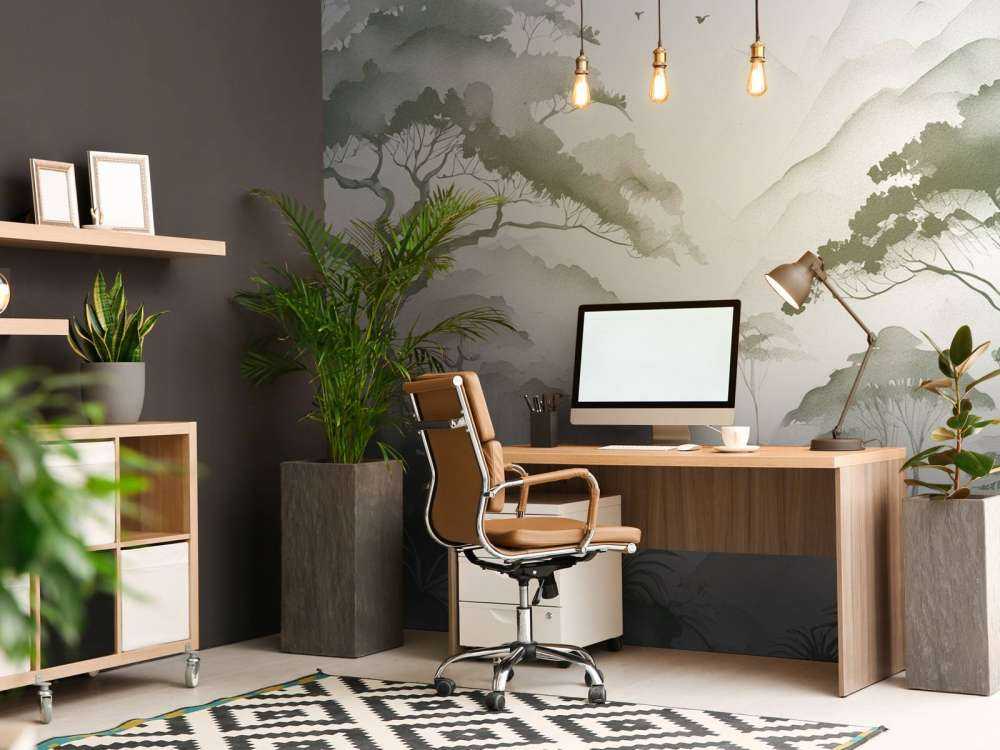 Mistige Bergvallei, groen