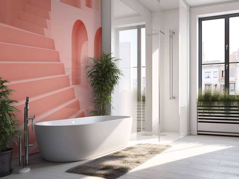 Roze gebouw