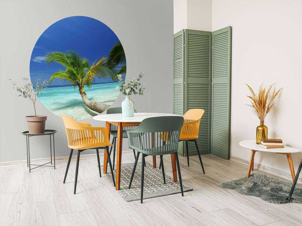 Bijzondere palmboom op het strand