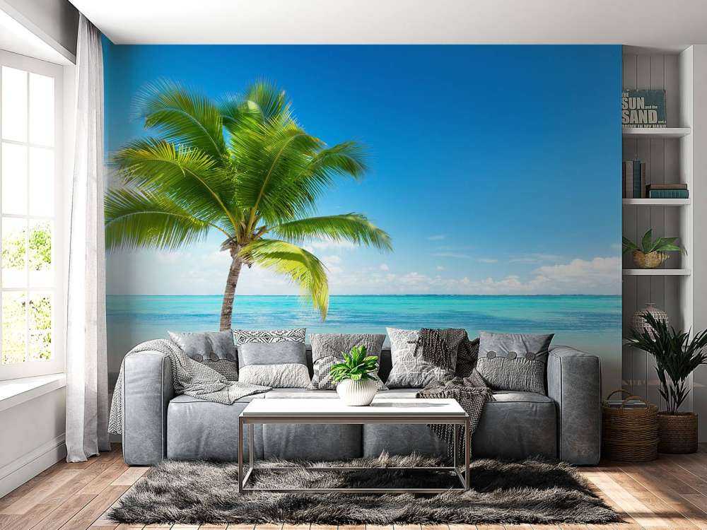 Rustgevende palmboom