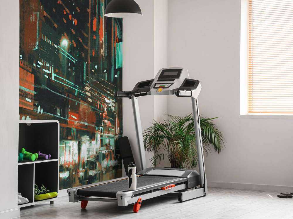 Schilderij van een drukke stad