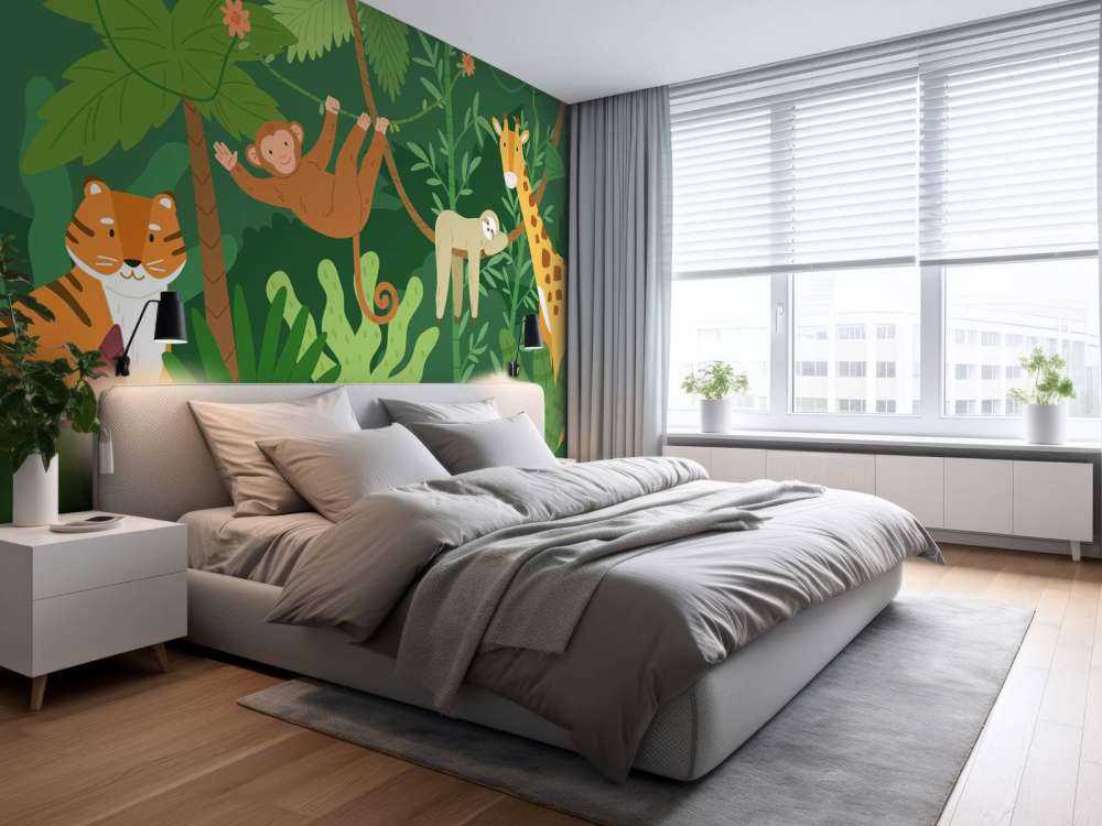 Jungle behang voor kinderen