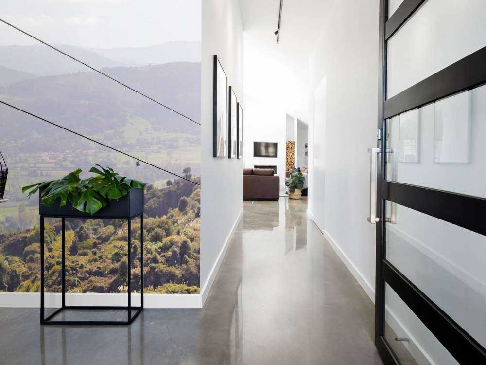 Kabelbaan in een berglandschap