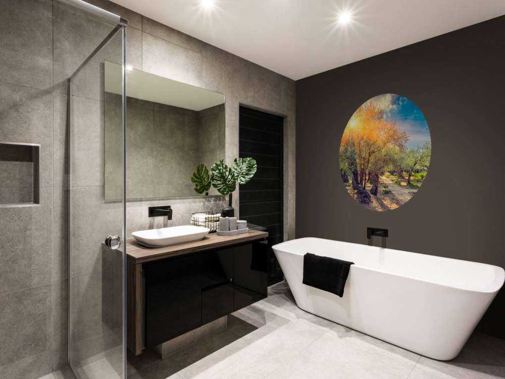 De Gethsemane olijven boomgaard bij zonsopkomst