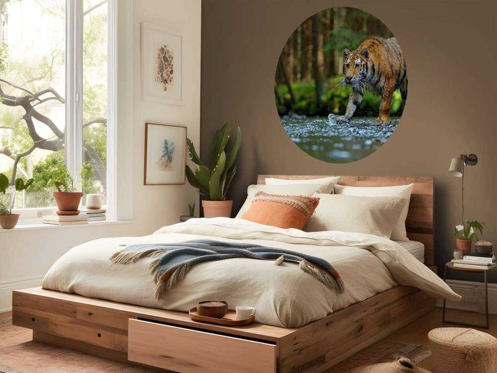 Tijger op een rivier