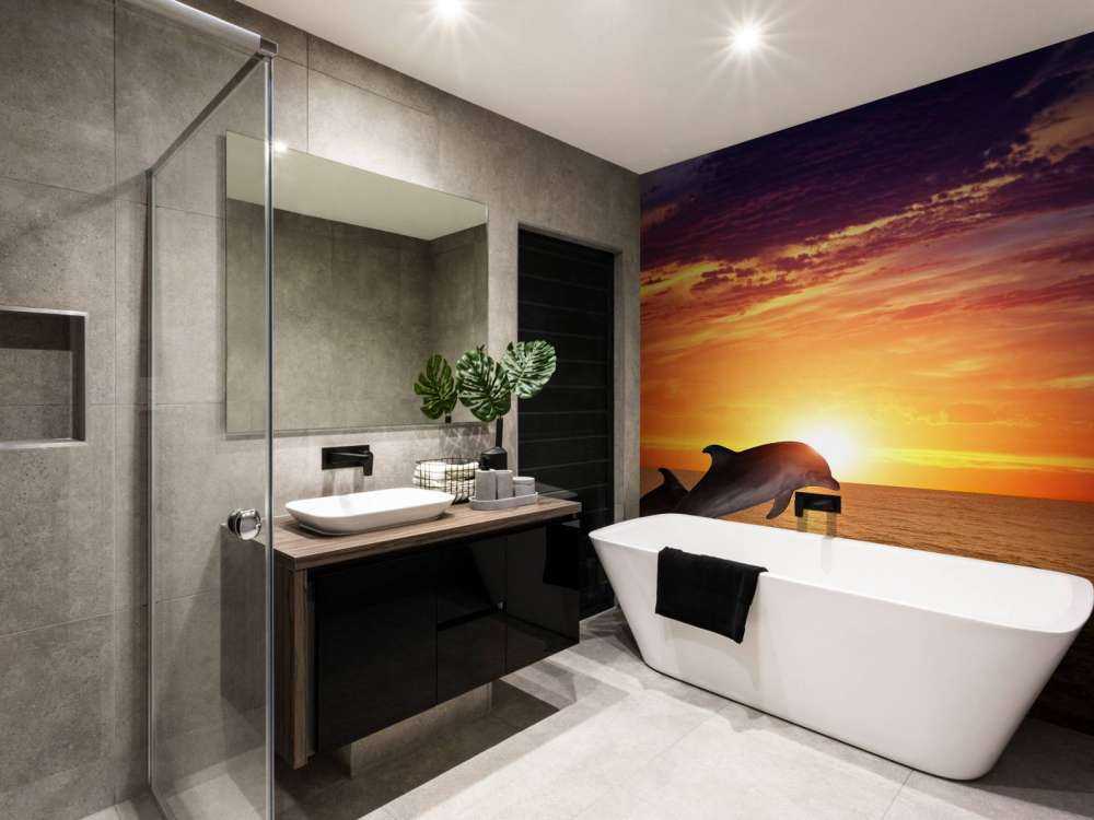 Dolfijnen in avondzon