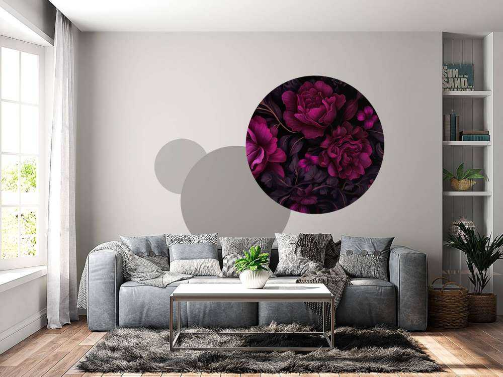Velveteen dark moody flowers fuchsia pink