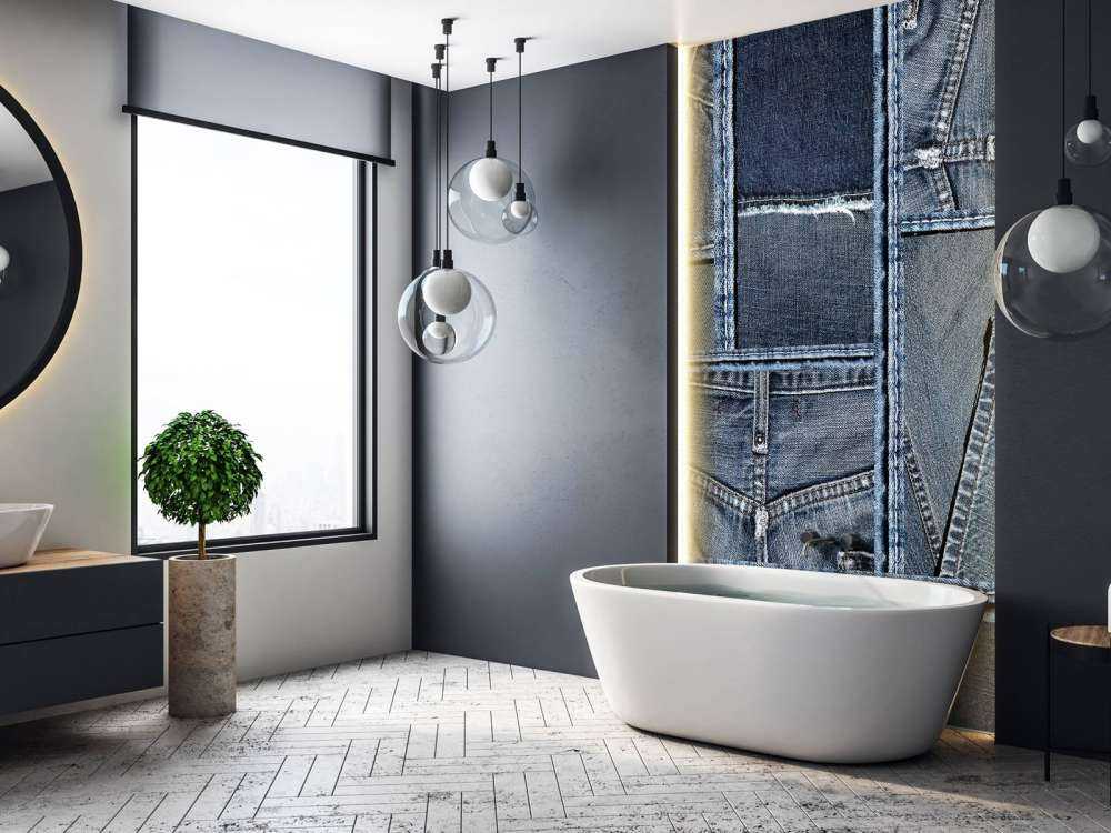 Blue denim texture