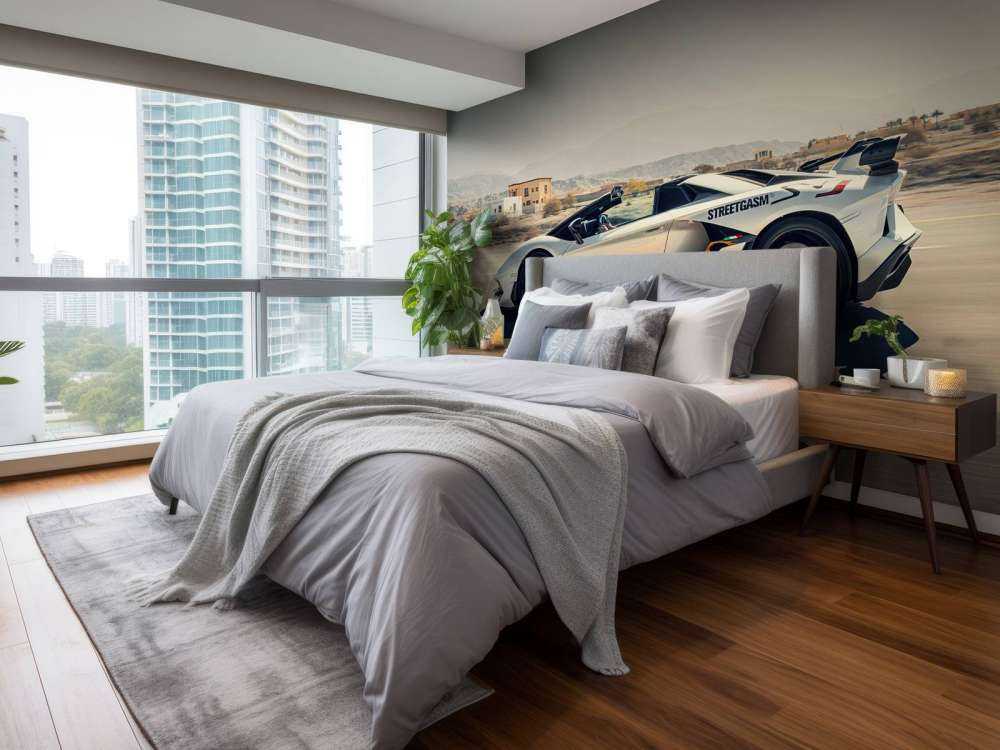 Lamborghini Aventador Roadster in de woestijn