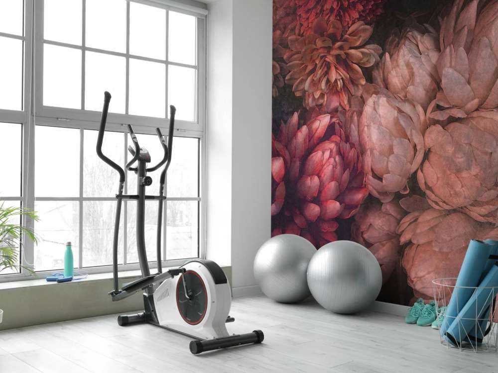 Chrysanten in diepe rozenroodtinten