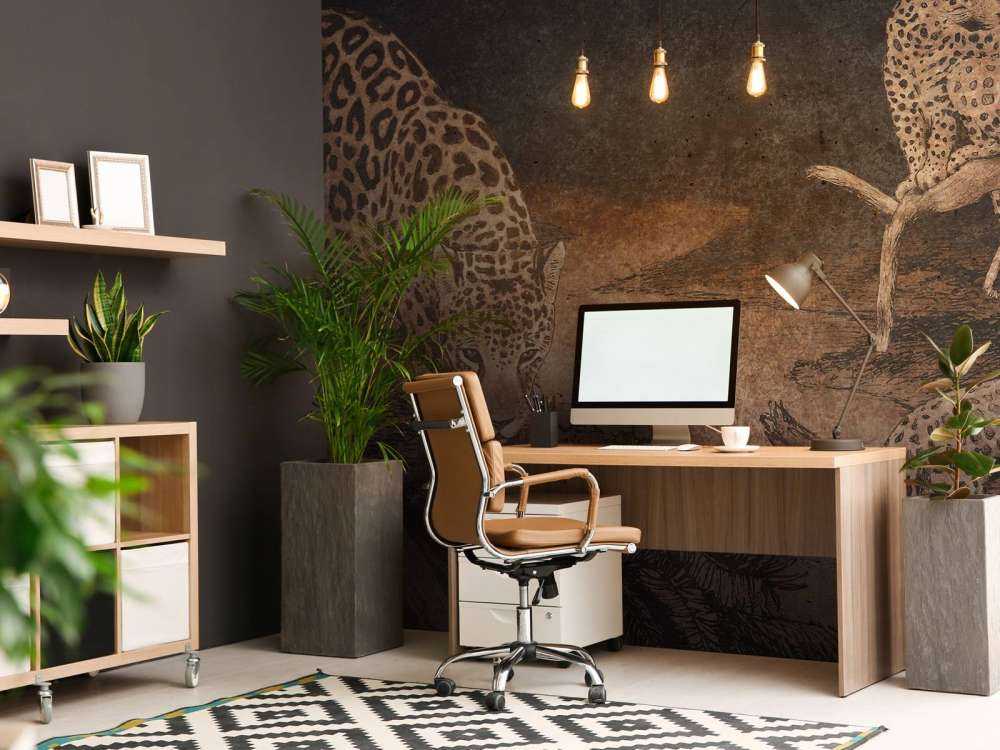 Luipaarden in schemerwoud