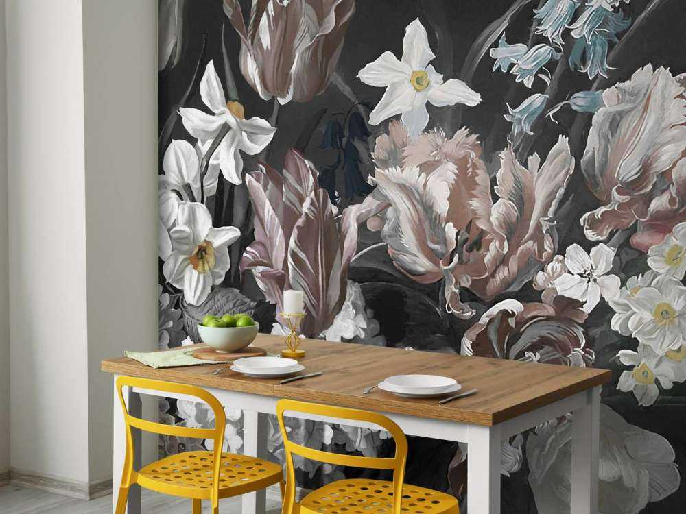 Bouquet with pions Orange