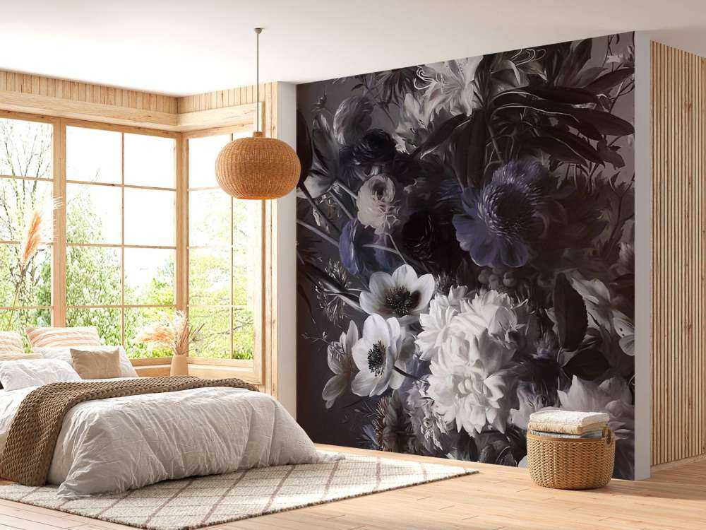 Big bouquet with anemones Blue