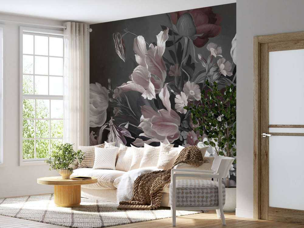 Bouquet with tulips Red