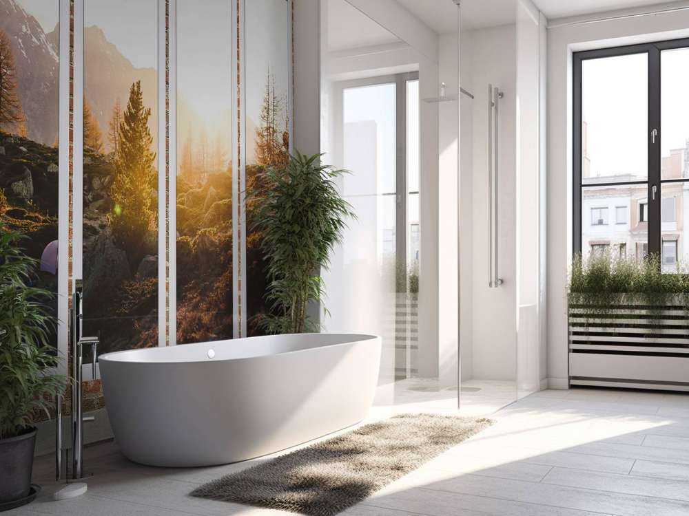 Zonsopkomst in alpenlandschap