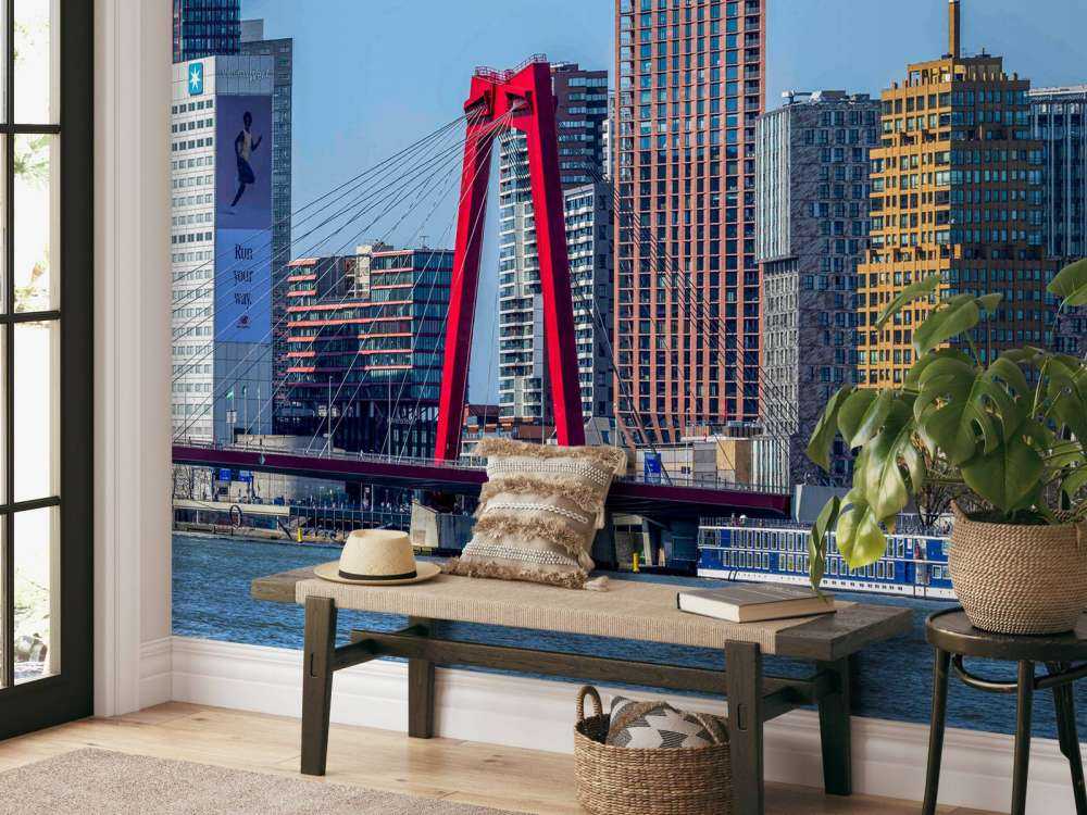Willemsbrug en Rotterdamse Skyline