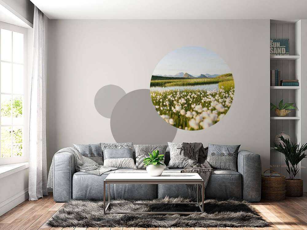 Zomerlicht over bloemrijk veenlandschap