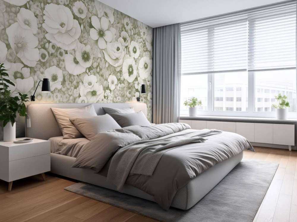 Poppy Tale Monochrome Green