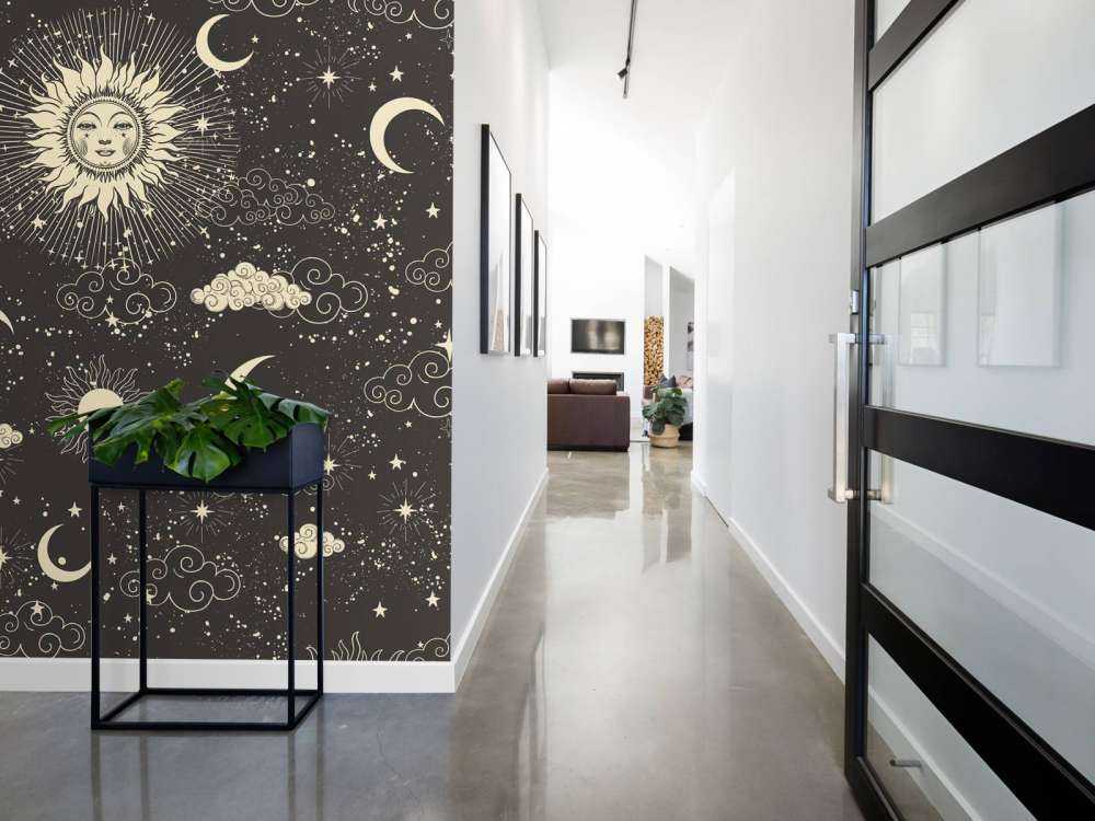 Hemelse nacht in vintage stijl