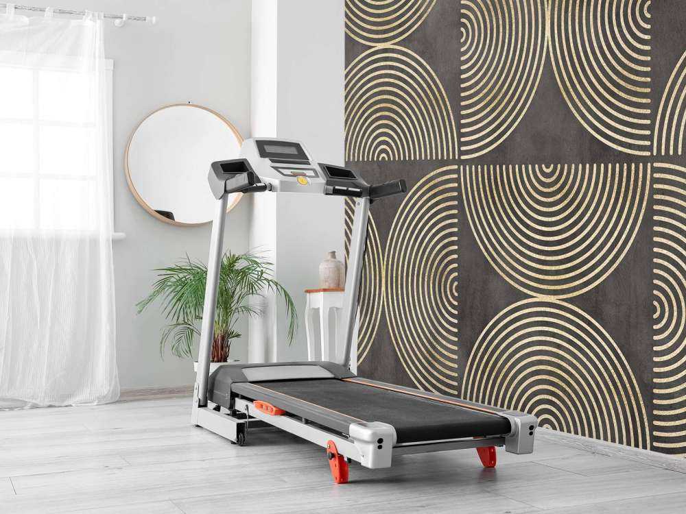 Eclectic Circle Modern Art Gold Brown
