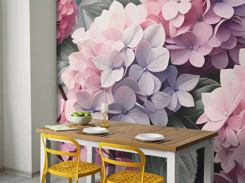 Zachte hortensia’s in pasteltinten