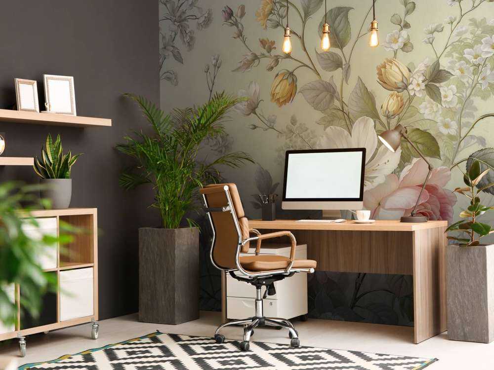 Romantische veldbloemen op saliegroen