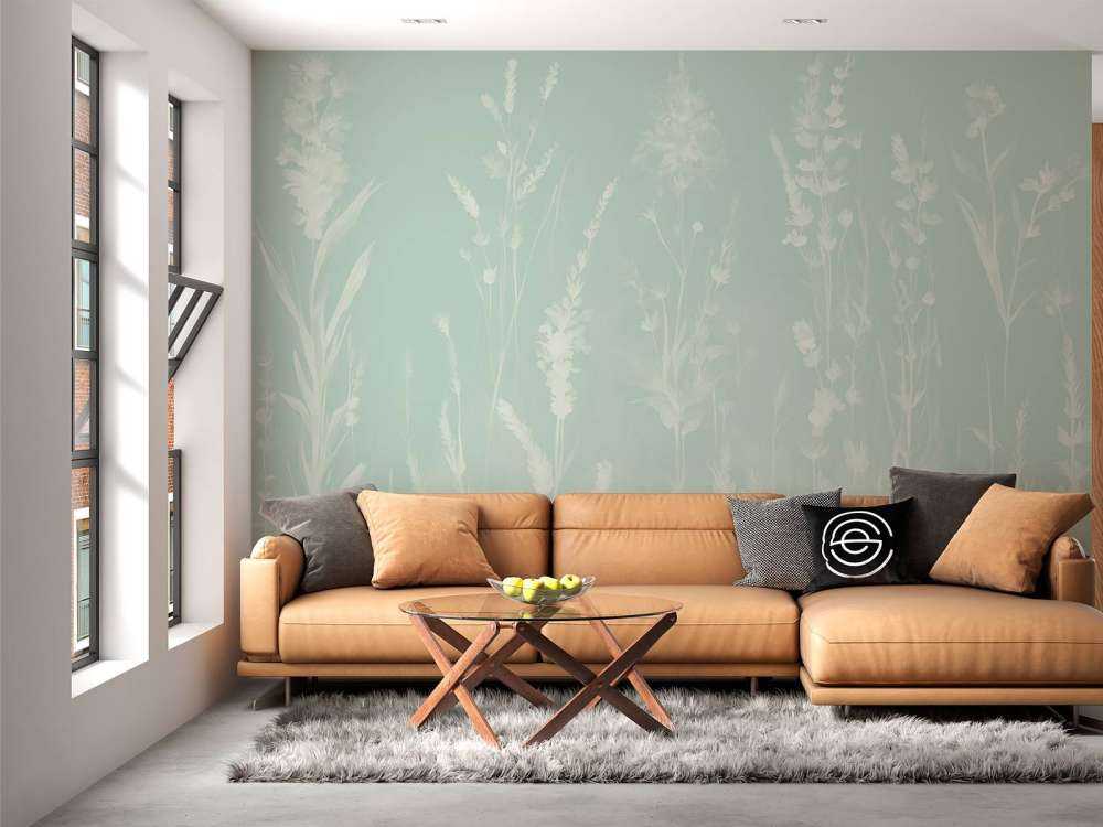 Lavender Glade Seamless Mint Green