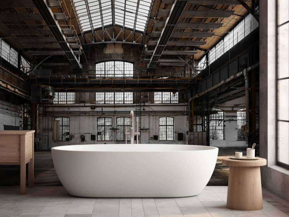 Verlaten industriële hal