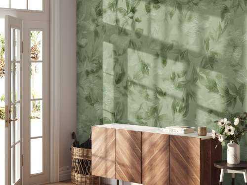Groene bloemen structuur