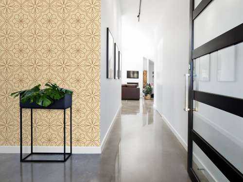 Bloemen in retro stijl