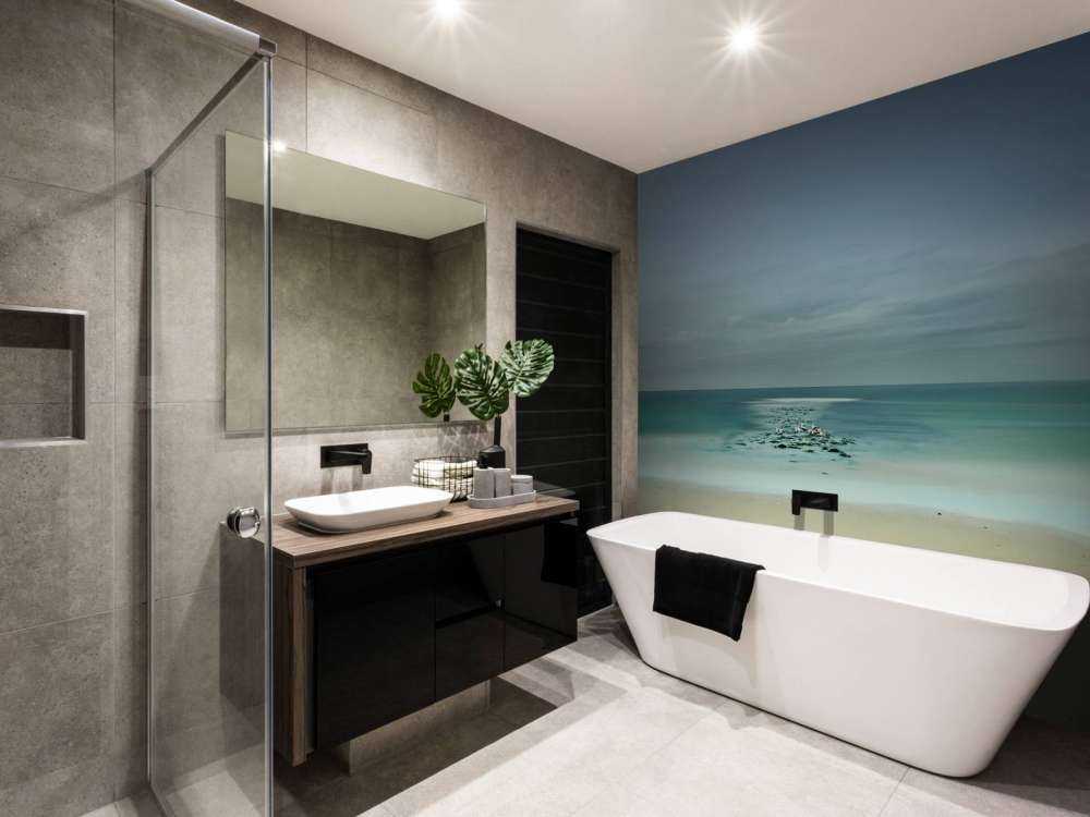 Rustige zee met meeuwen