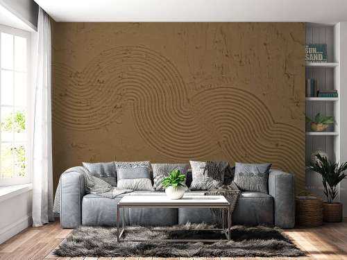 Zen garden structuur in het bruin