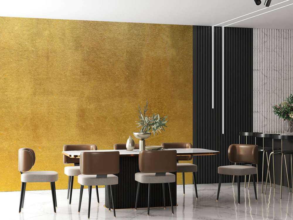 Gouden muur met structuur