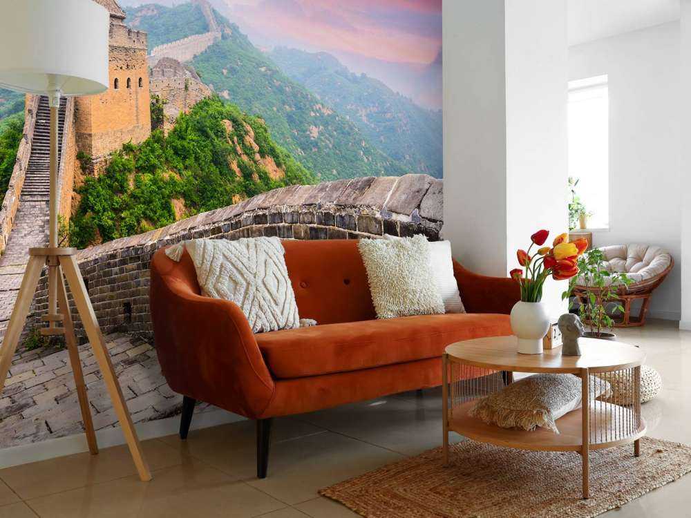 Chinese Muur onder een unieke hemel