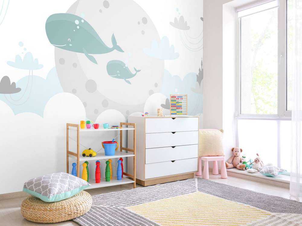 Babydesign met walvissen