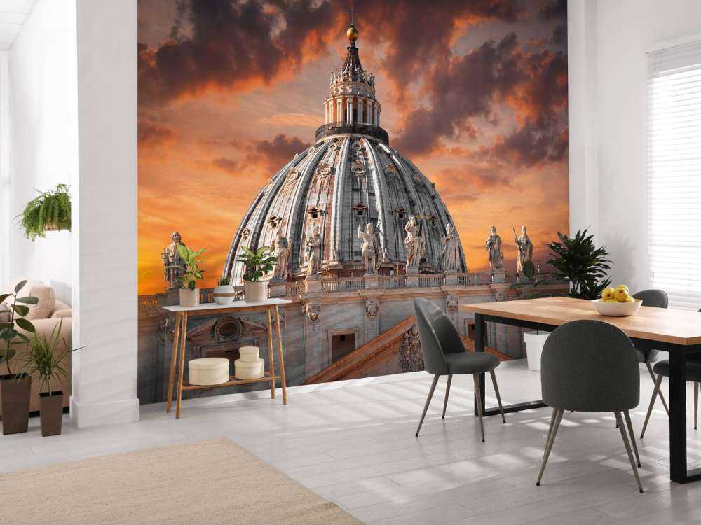 Sint-Pieter bij zonsondergang