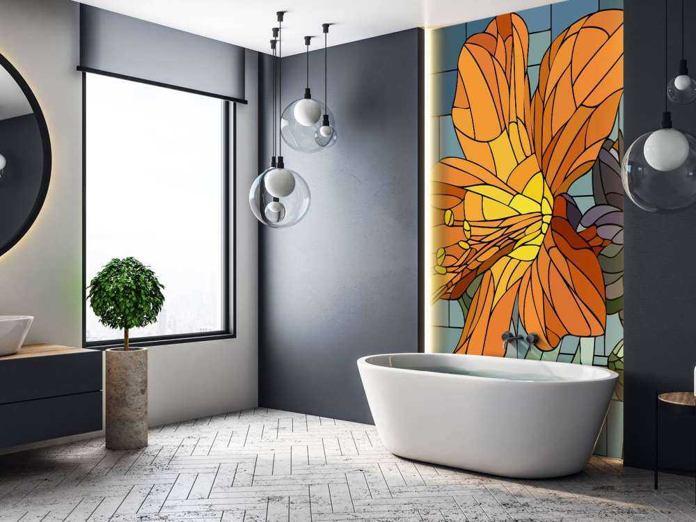 Kleurrijke oranje bloem